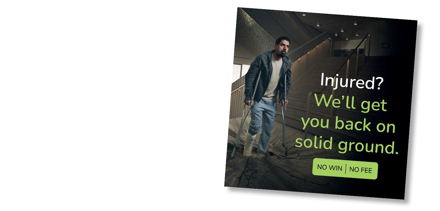 Injured? We'll get you back on solid ground.