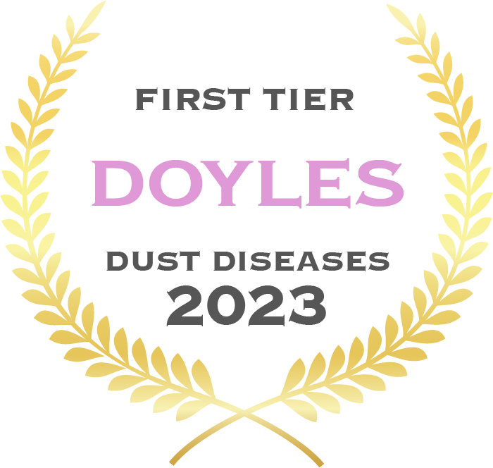 Doyle’s Guide badge: First Tier Dust Diseases Law Firm 2023